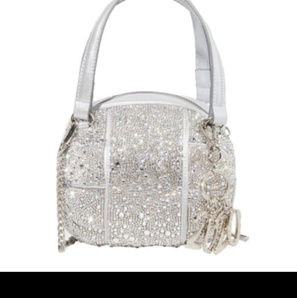 Betsey Johnson Limited Edition NYE 2020 Ball Drop Crossbody, Silver - Picture 1 of 9